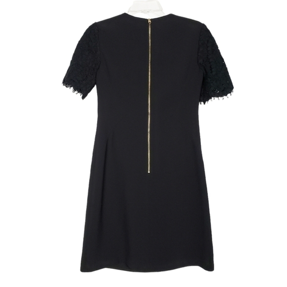 TED BAKER LONDON Annita Lace Detail Black Dress short sleeve - Picture 4 of 7